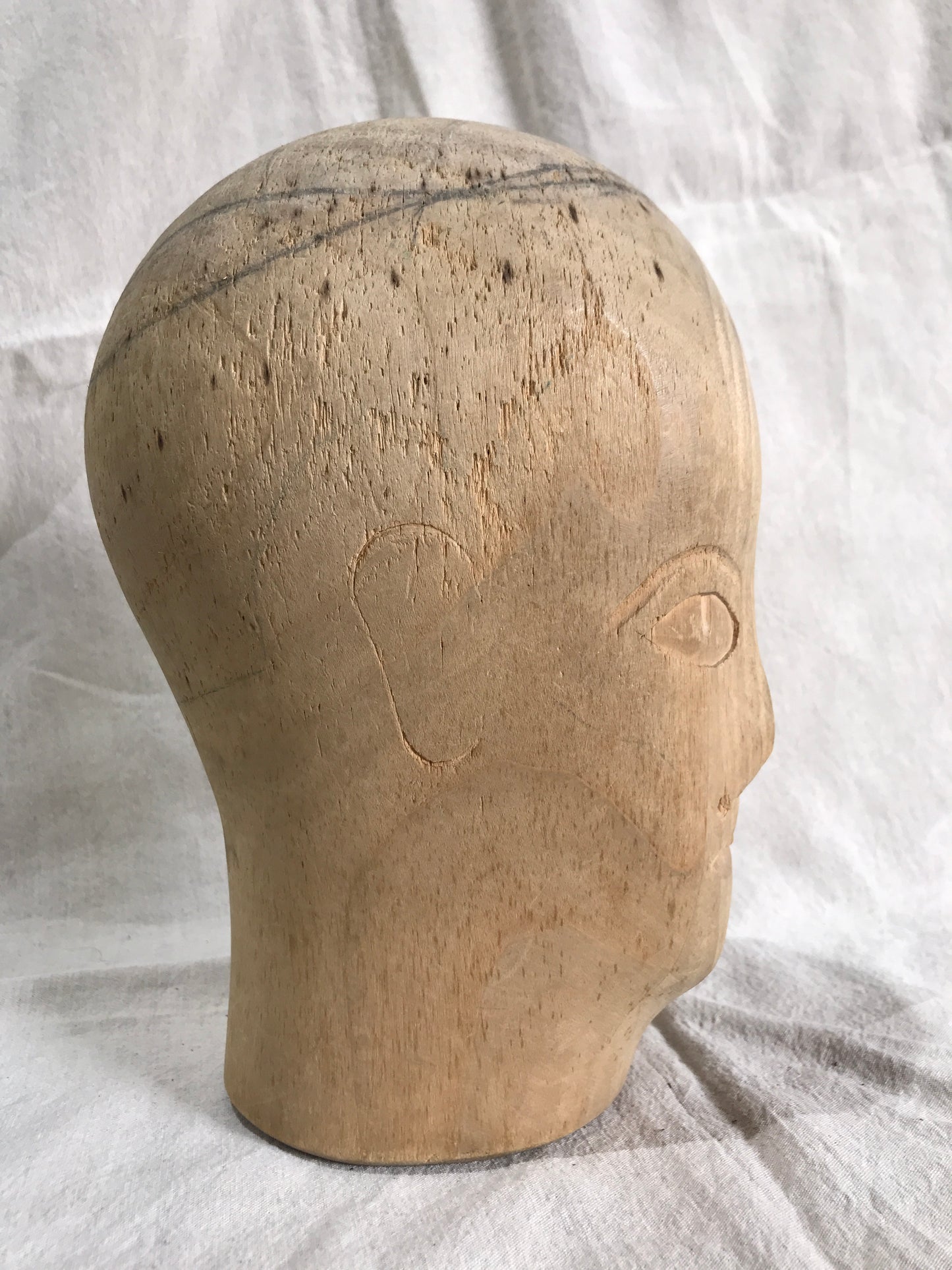 Antique barristers wig mannequin