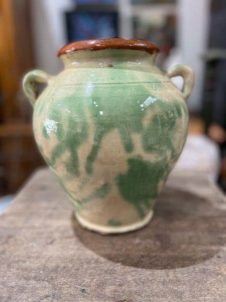 Pottery confit pot